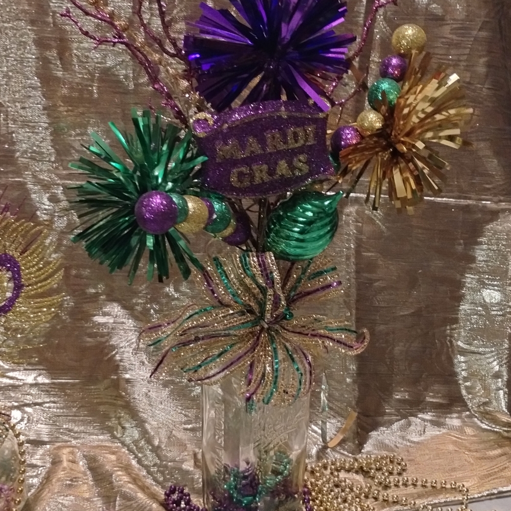 Mardi Gras Centerpieces
